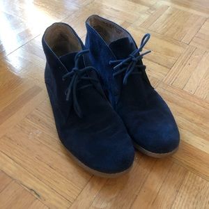 Franco Sarto Blue Suede Boot